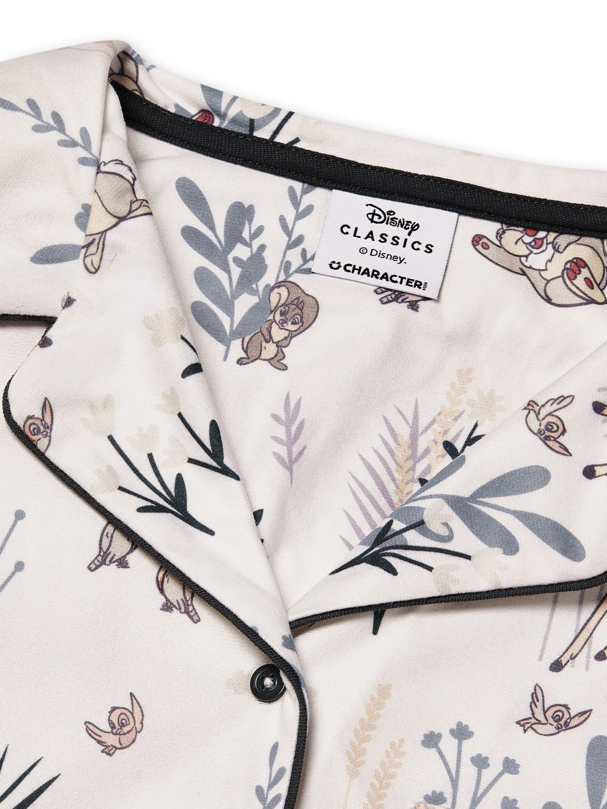 Character White Disney Bambi Button-Up Pyjama Set - image 9