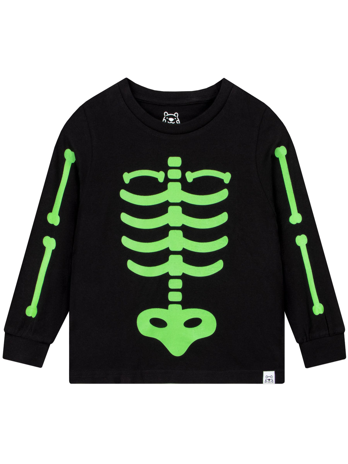 Harry Bear Black Glow In The Dark Pyjamas Skeleton - image 5