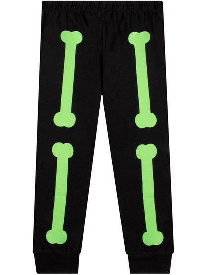 Harry Bear Black Glow In The Dark Pyjamas Skeleton - image 8