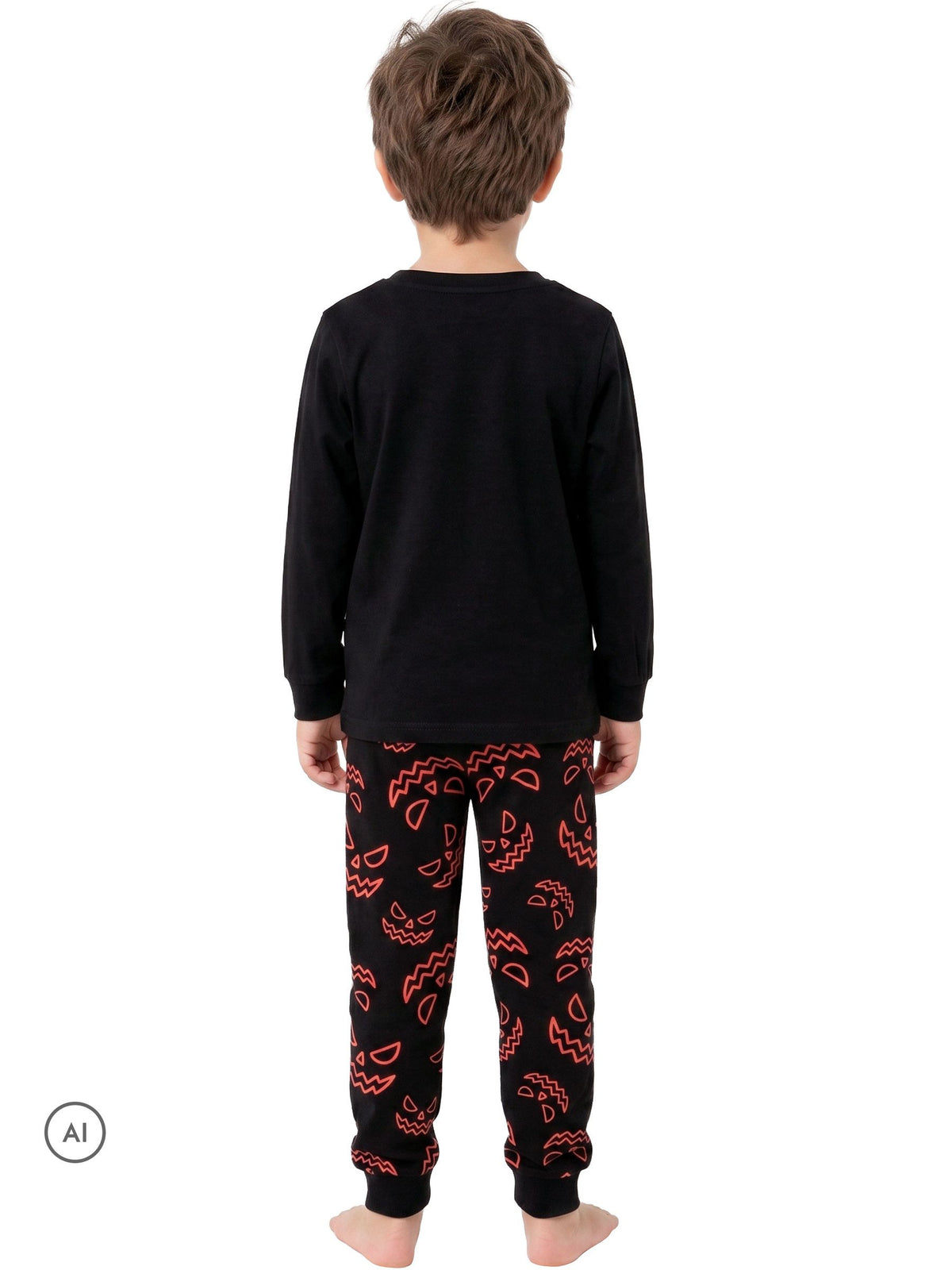 Harry Bear Black Glow In The Dark Pyjamas Pumpkin - image 2