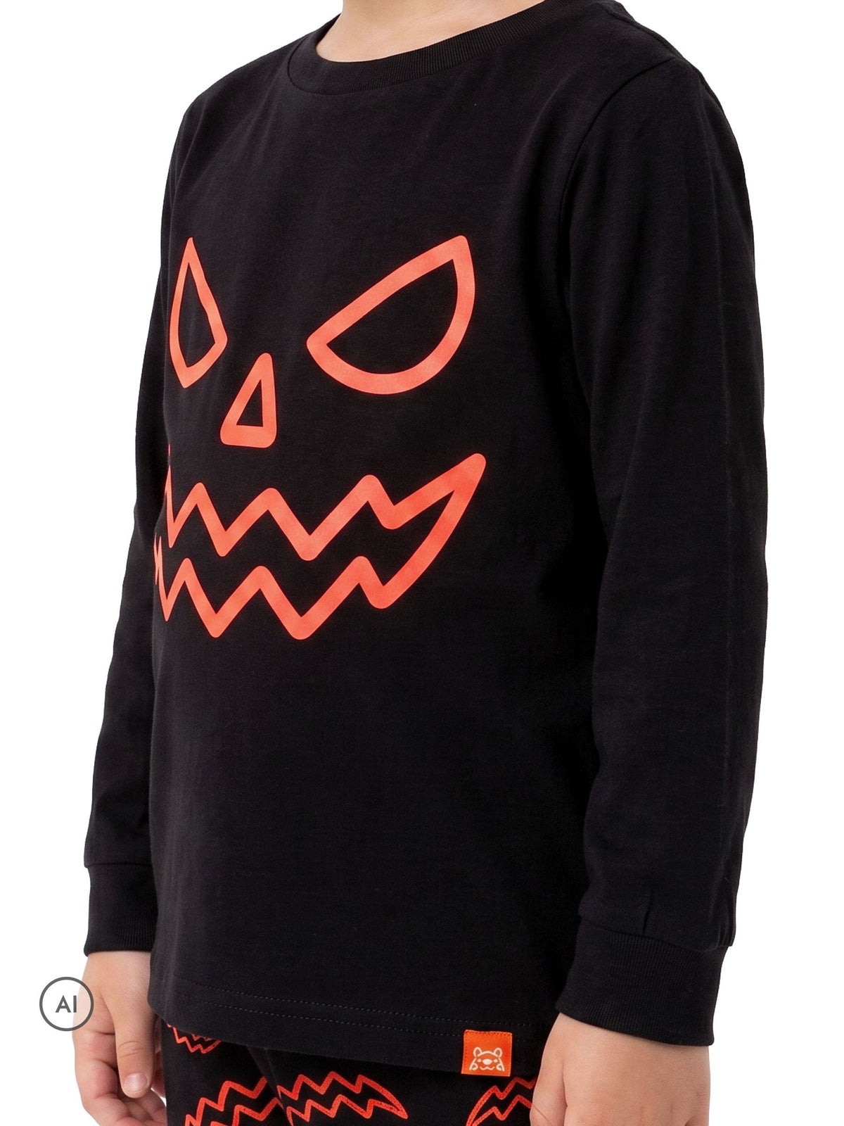 Harry Bear Black Glow In The Dark Pyjamas Pumpkin - image 3