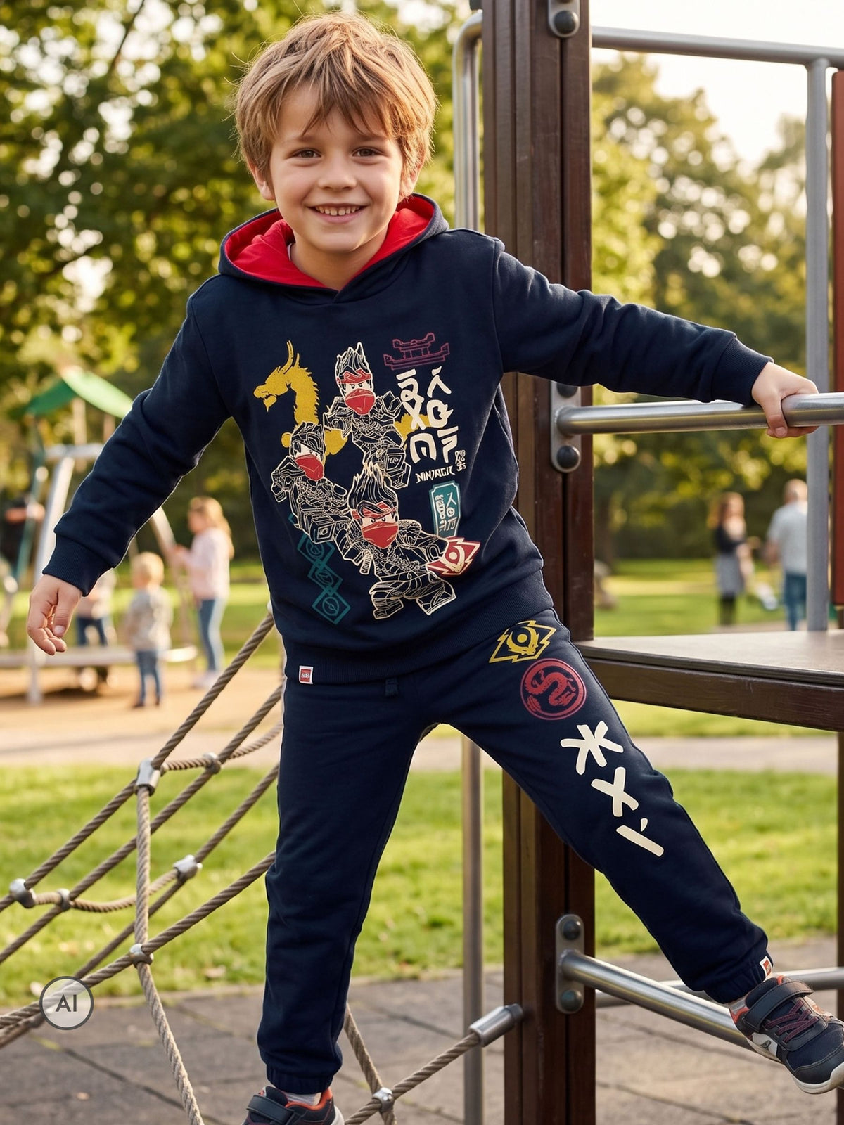 Character Blue Lego Ninjago Hoodie And Joggers Set - image 2