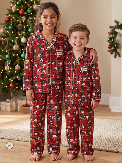Character Red Disney Mickey Mouse Christmas Pyjamas - image 4