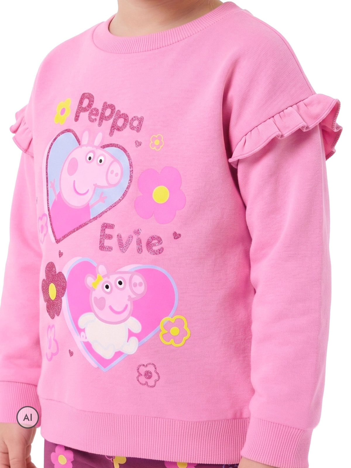 Character Pink Peppa Pig Top And Leggings Set - image 4