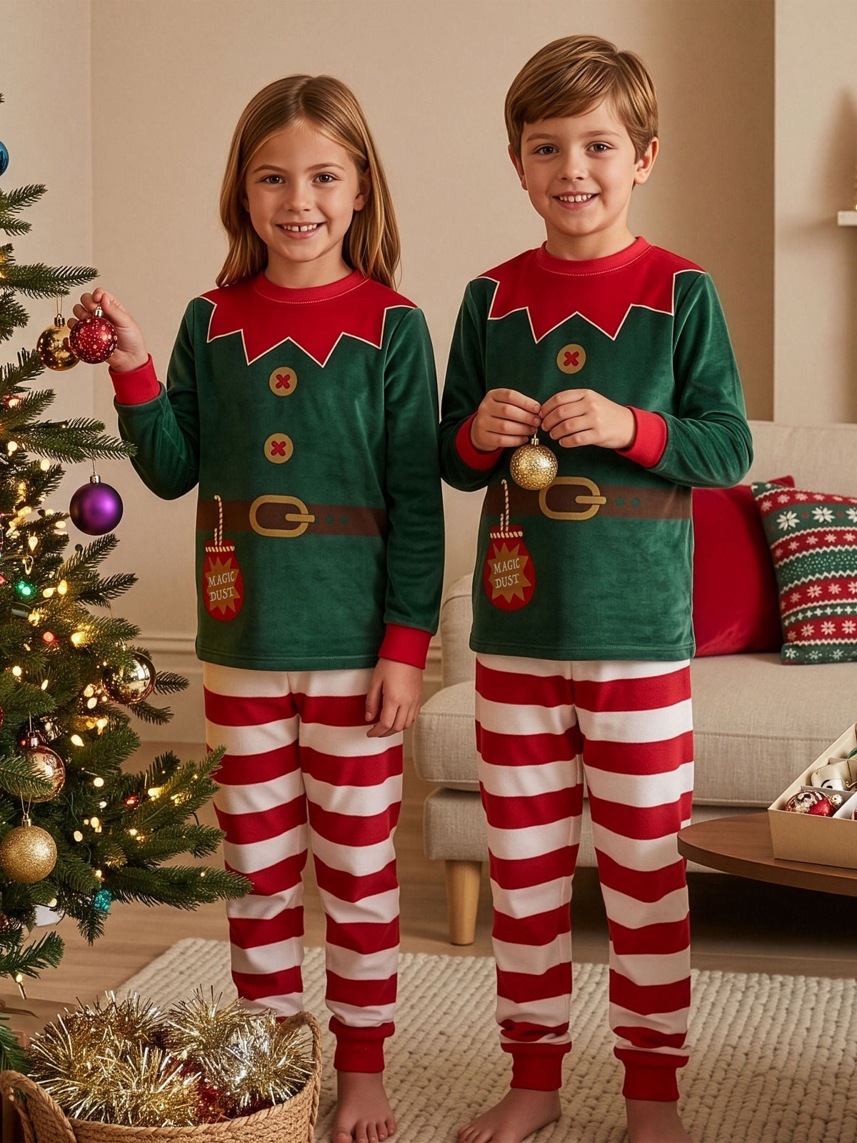 Harry Bear Green Elf Pyjamas - image 1