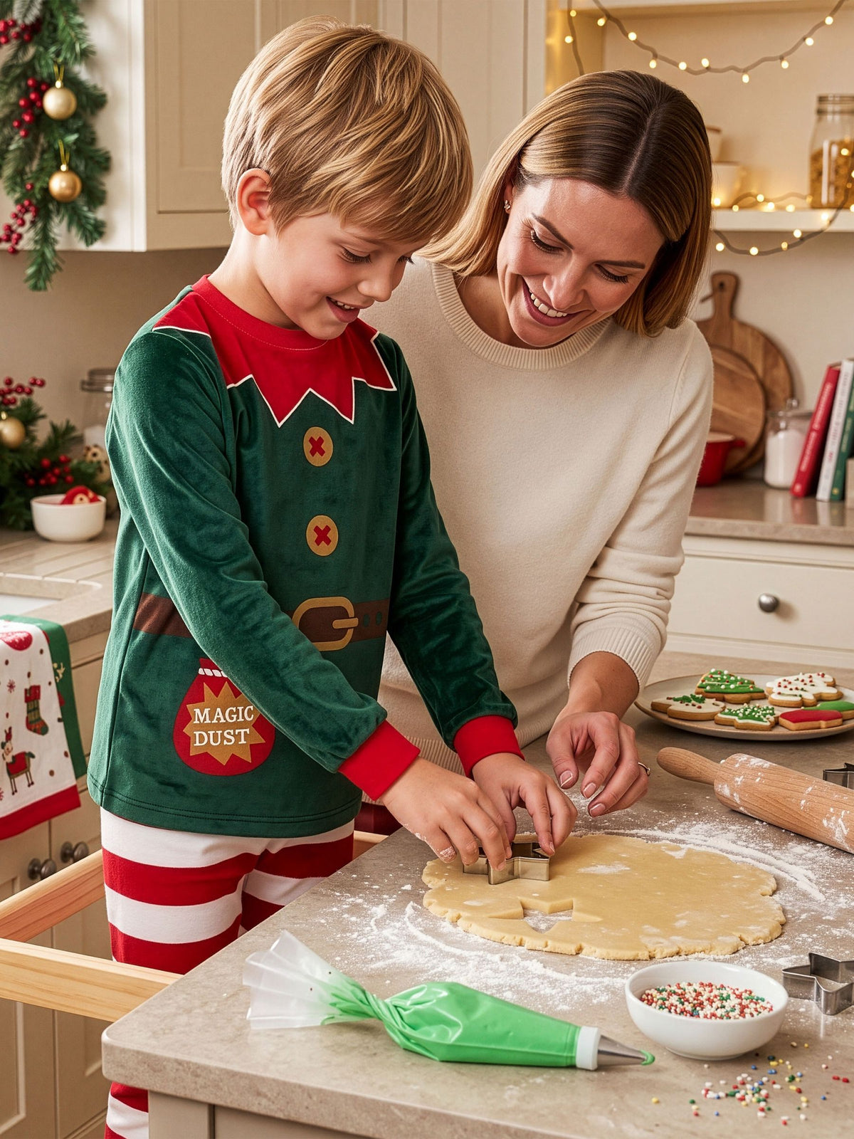 Harry Bear Green Elf Pyjamas - image 3