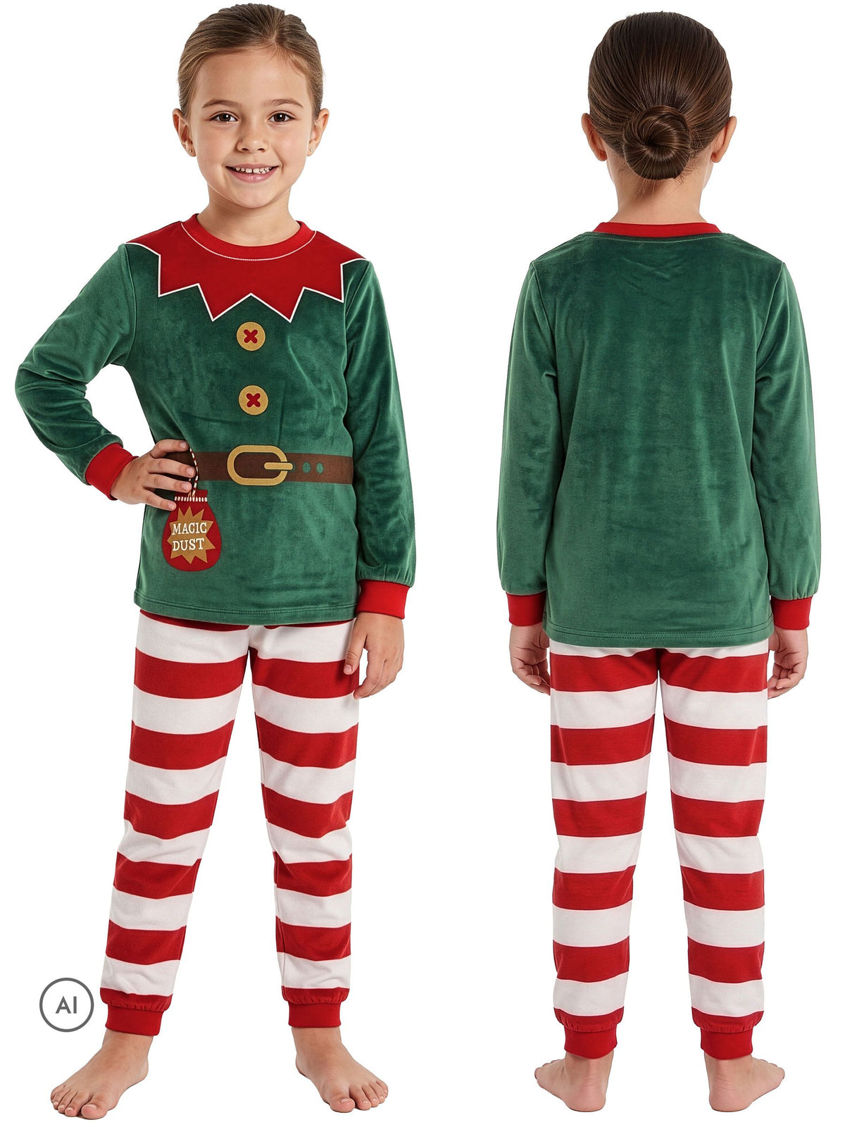 Harry Bear Green Elf Pyjamas - image 5