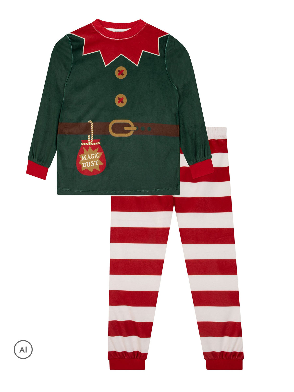 Harry Bear Green Elf Pyjamas - image 6