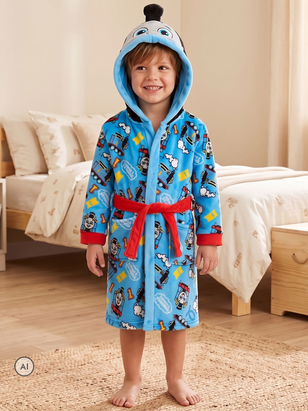 Character Blue Thomas & Friends 3D Chimney Dressing Gown - image 2