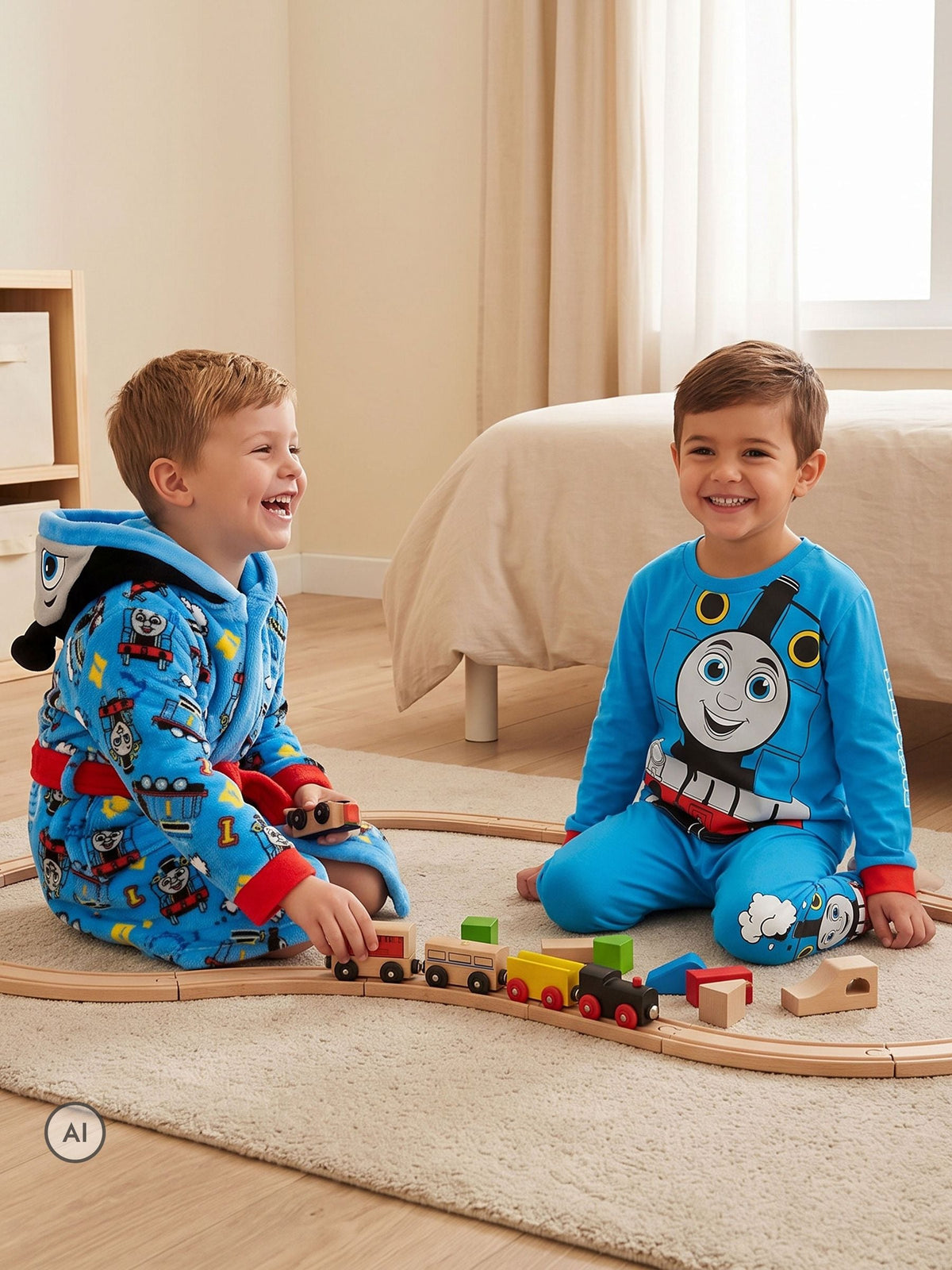Character Blue Thomas & Friends 3D Chimney Dressing Gown - image 8