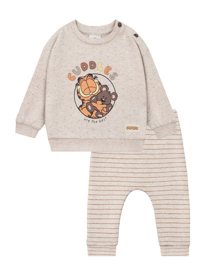 Character Brown Garfield Newborn Outfit Top & Leggings Set - image 1