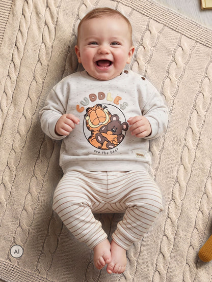 Character Brown Garfield Newborn Outfit Top & Leggings Set - image 10