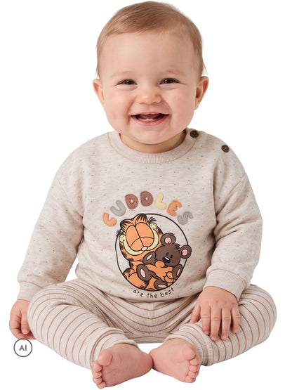 Character Brown Garfield Newborn Outfit Top & Leggings Set - image 6