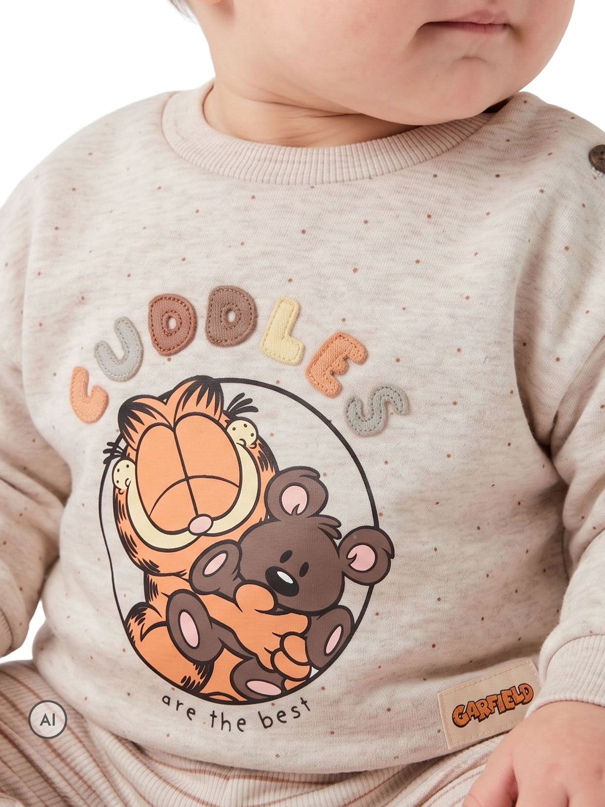 Character Brown Garfield Newborn Outfit Top & Leggings Set - image 8