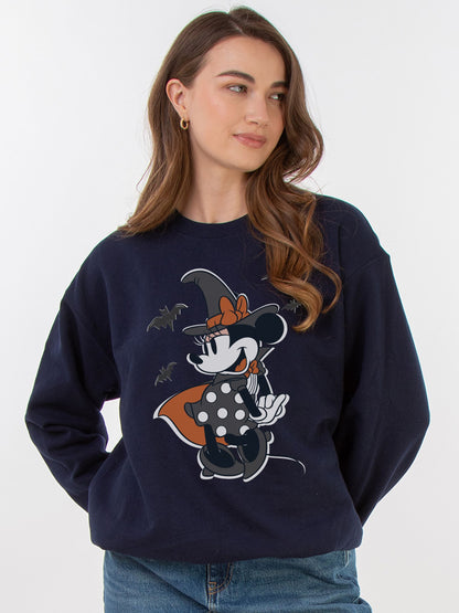 Brands In Blue Minnie Mouse Witch Halloween Sweat Top - image 1