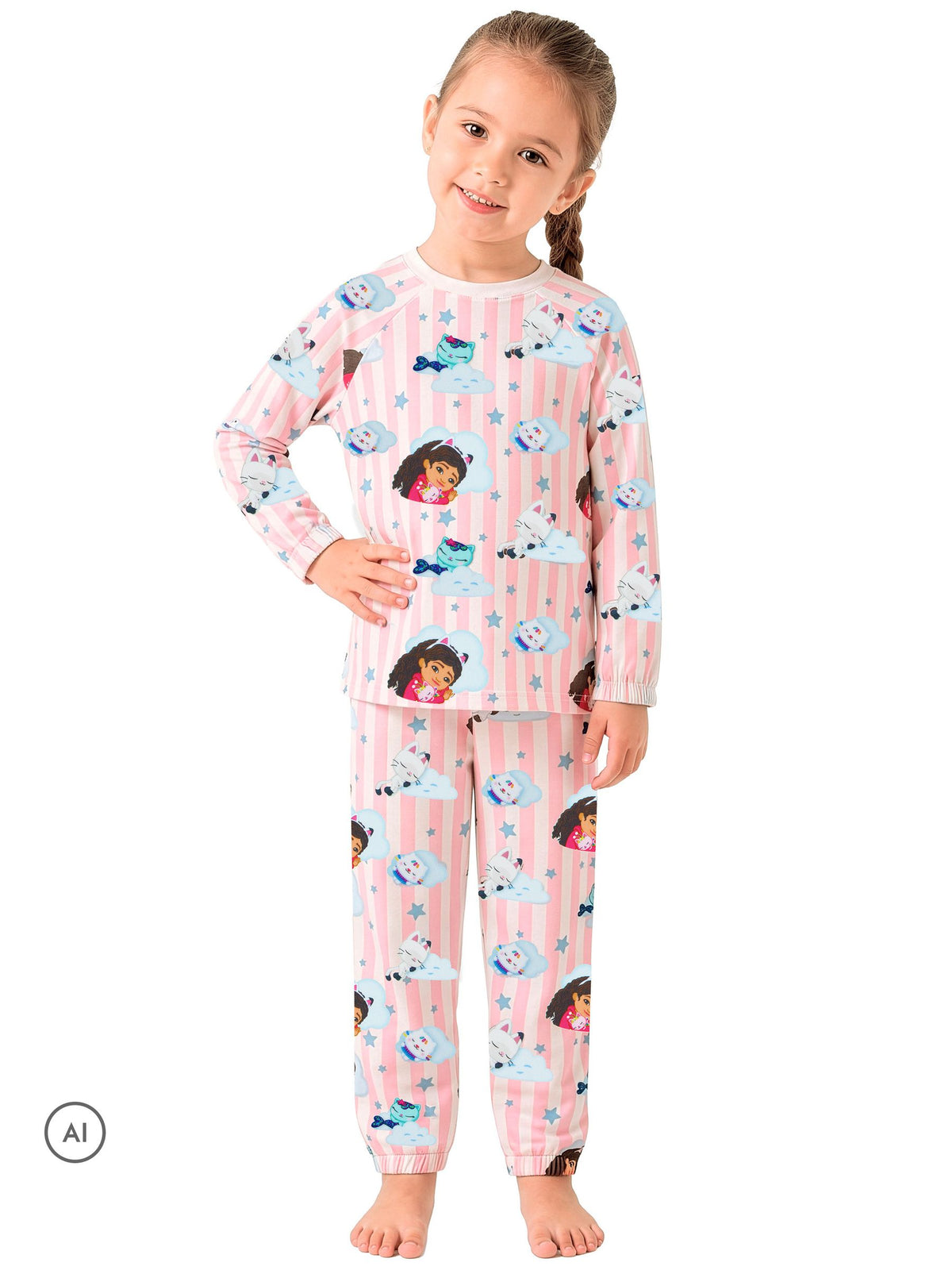 Character Pink Gabbys Dollhouse Long Sleeve Pyjamas - image 2