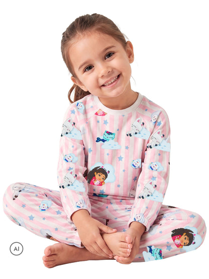 Character Pink Gabbys Dollhouse Long Sleeve Pyjamas - image 3