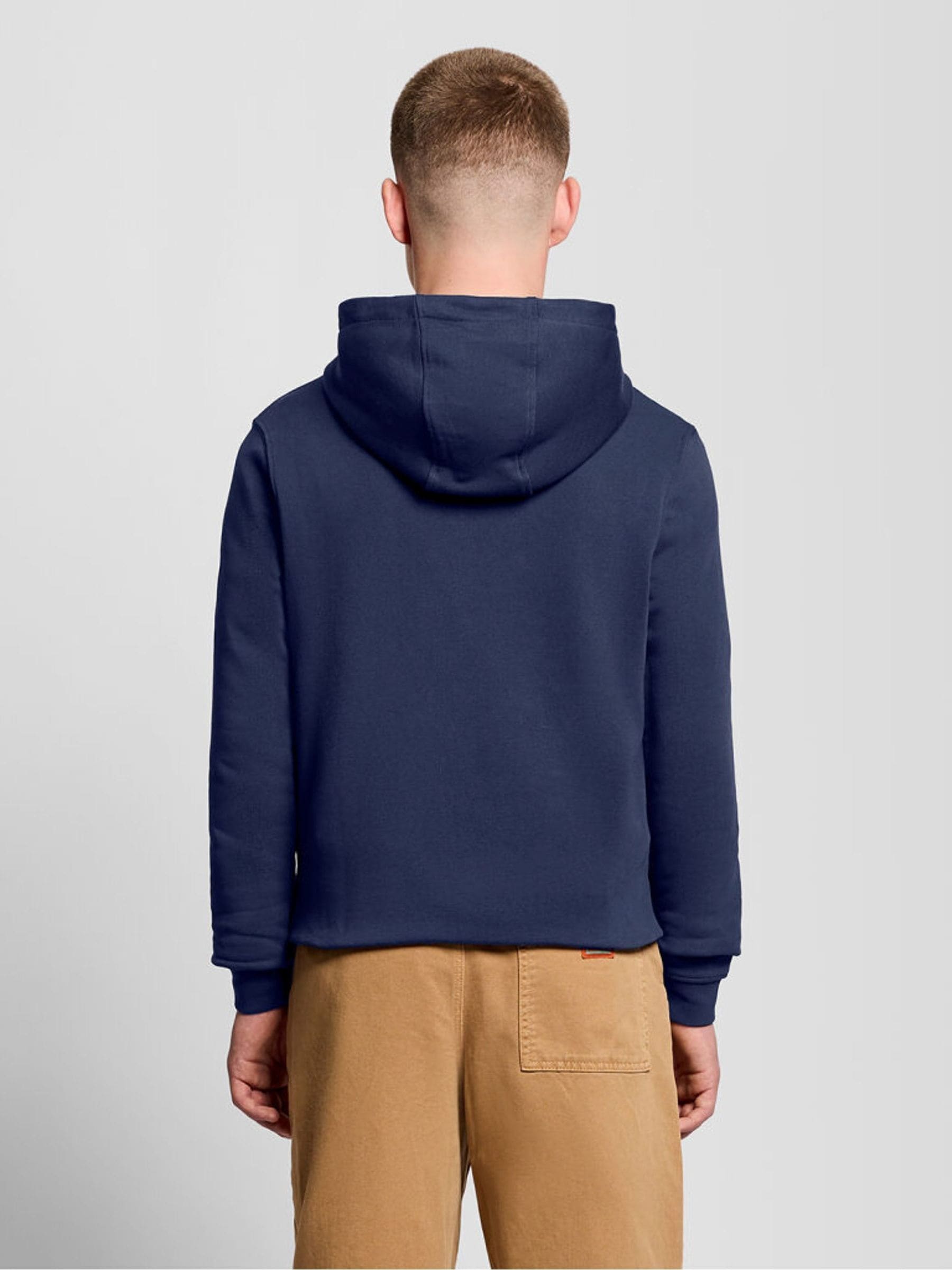 Dsiney Kidz - Lyle & Scott Navy Blue Jersey Boys Hoodie image 4