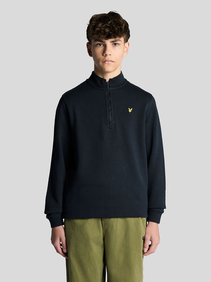 Dsiney Kidz - Lyle & Scott Navy Half Zip Cotton Boys Sweatshirt image 1