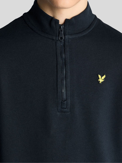 Dsiney Kidz - Lyle & Scott Navy Half Zip Cotton Boys Sweatshirt image 3