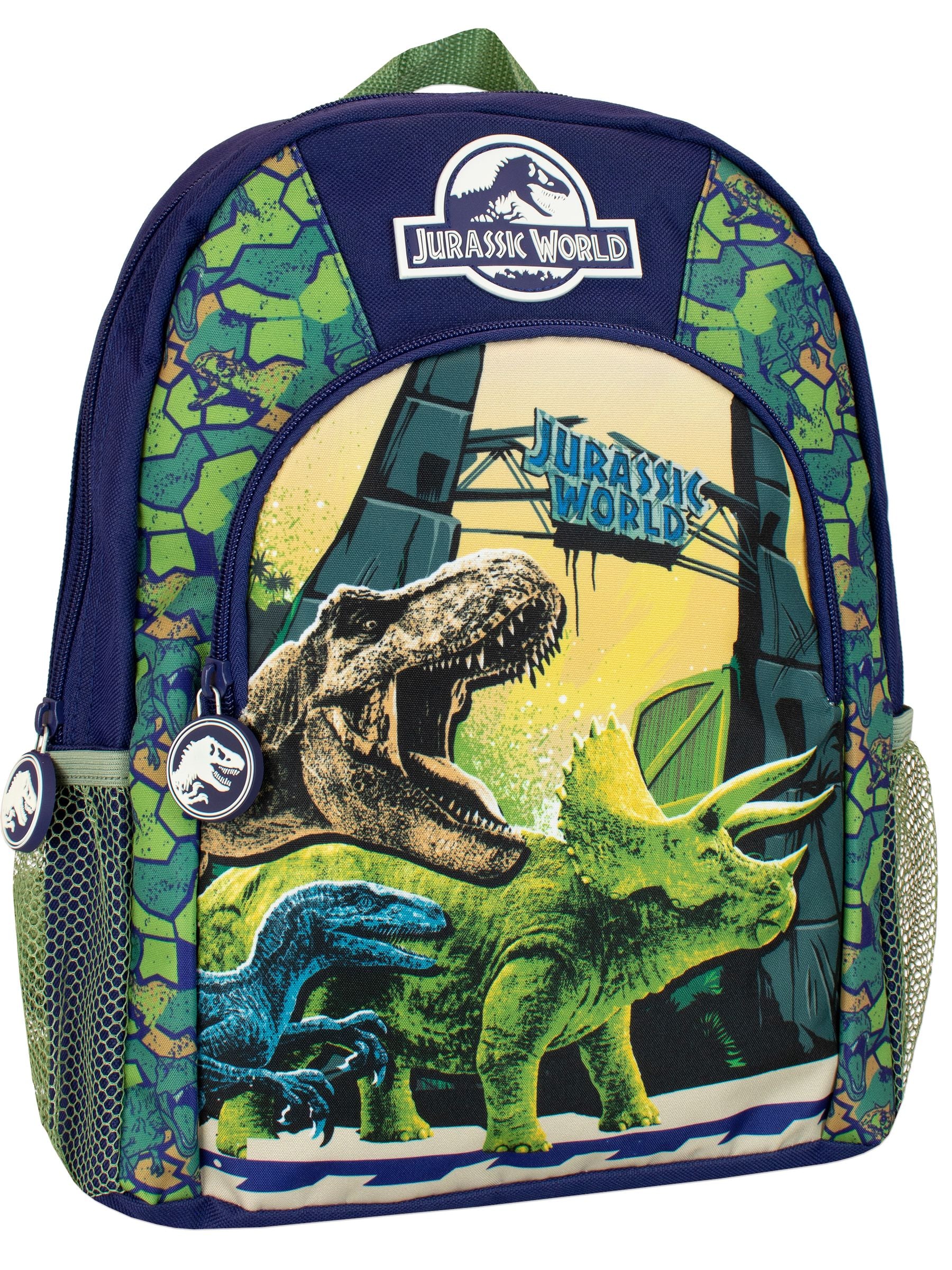 Character Blue Camouflage Disney Jurassic World Dinosaur Print Backpack image 1