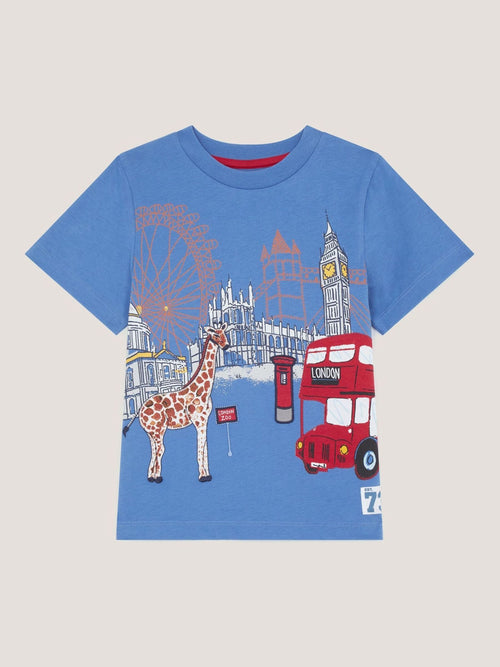 Monsoon Blue London Zoo Graphic T-Shirt image 1
