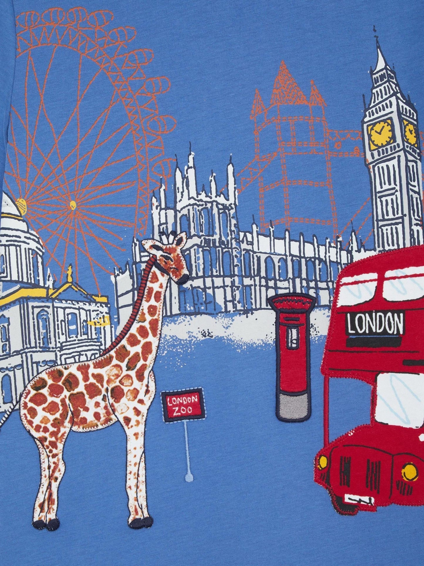 Monsoon Blue London Zoo Graphic T-Shirt image 2
