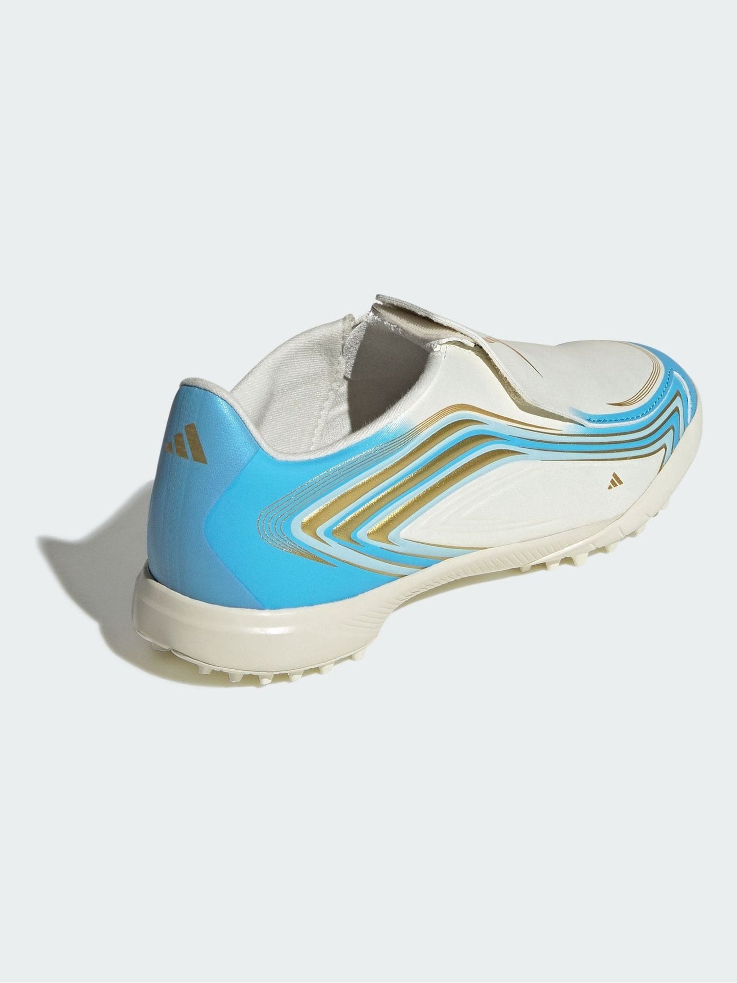 adidas Cream F50 Messi League Laceless Turf Football Boots image 2