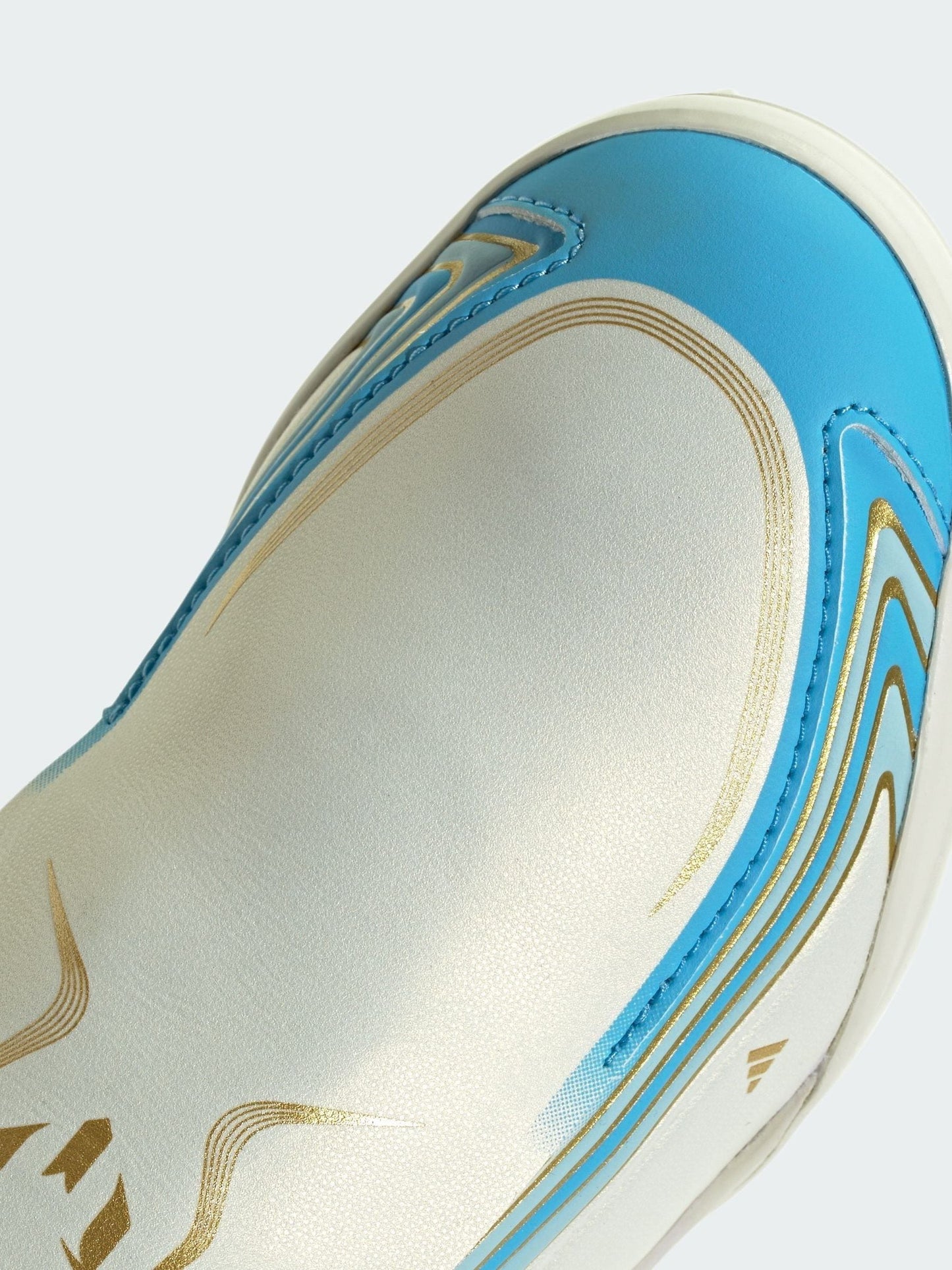 adidas Cream F50 Messi League Laceless Turf Football Boots image 4