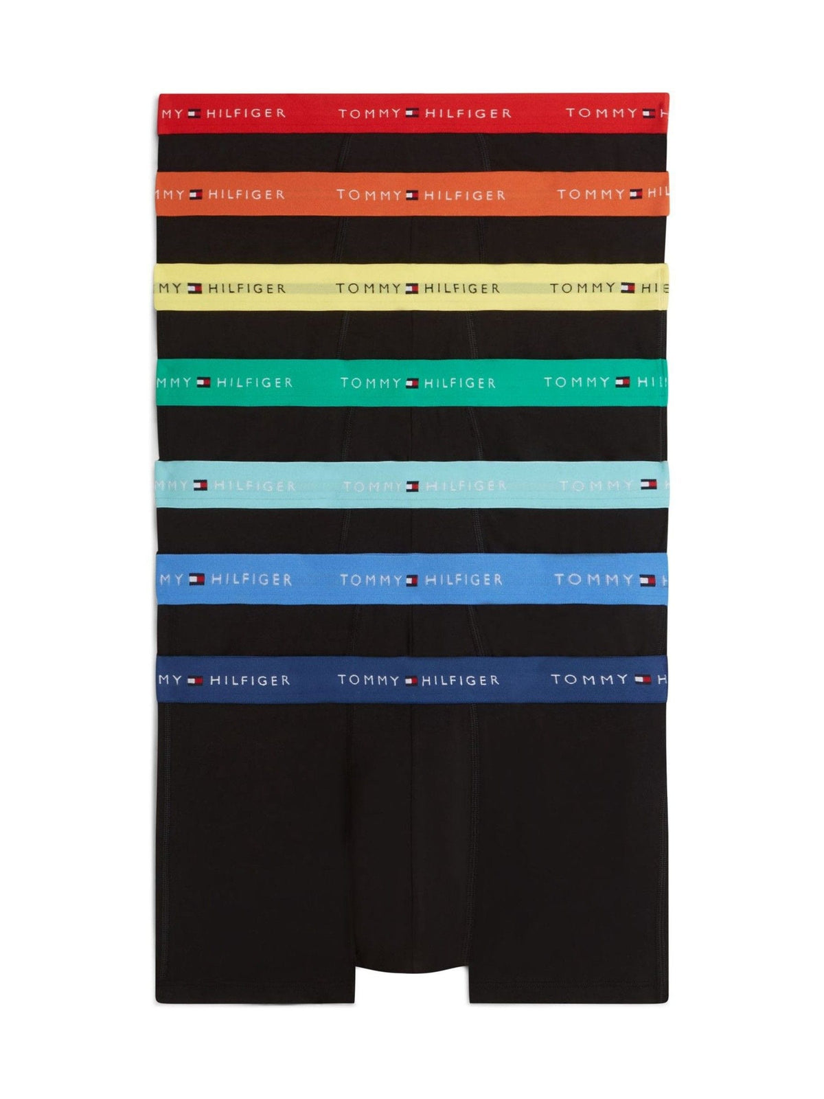 Dsiney Kidz - Tommy Hilfiger Black Signature Repeat Logo Waistband Boxer Trunks 7-Pack image 1