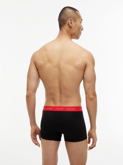Dsiney Kidz - Tommy Hilfiger Black Signature Repeat Logo Waistband Boxer Trunks 7-Pack image 3