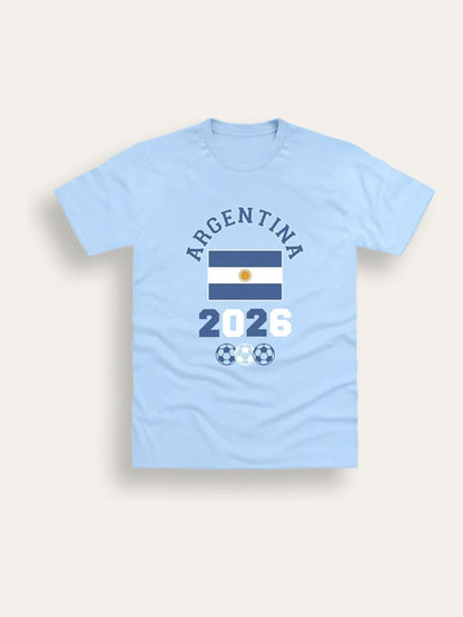Dsiney Kidz - Brand Threads Blue Argentina Football T-Shirt image 4