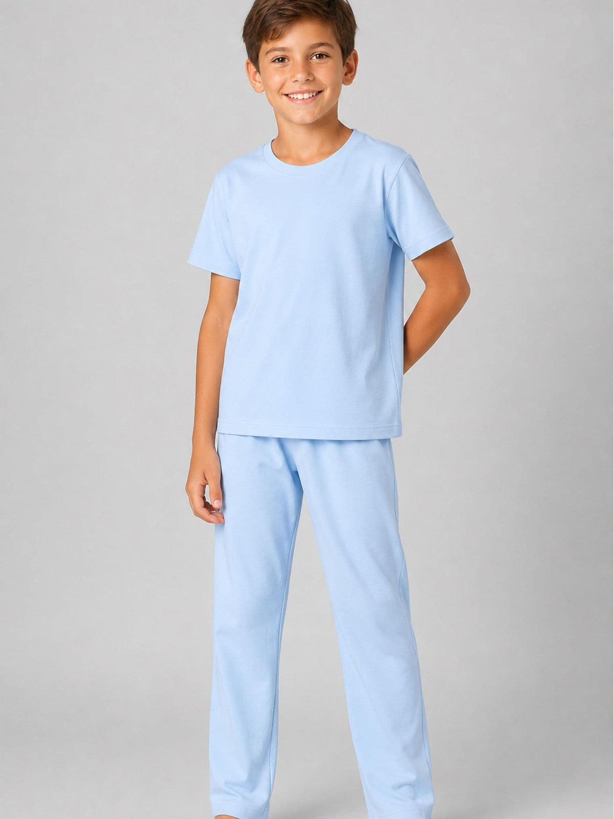Brand Threads Blue Essentials Long Leg Pyjamas Set - image 2