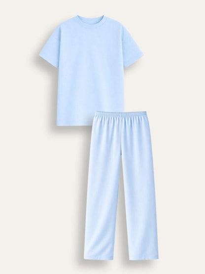 Brand Threads Blue Essentials Long Leg Pyjamas Set - image 3