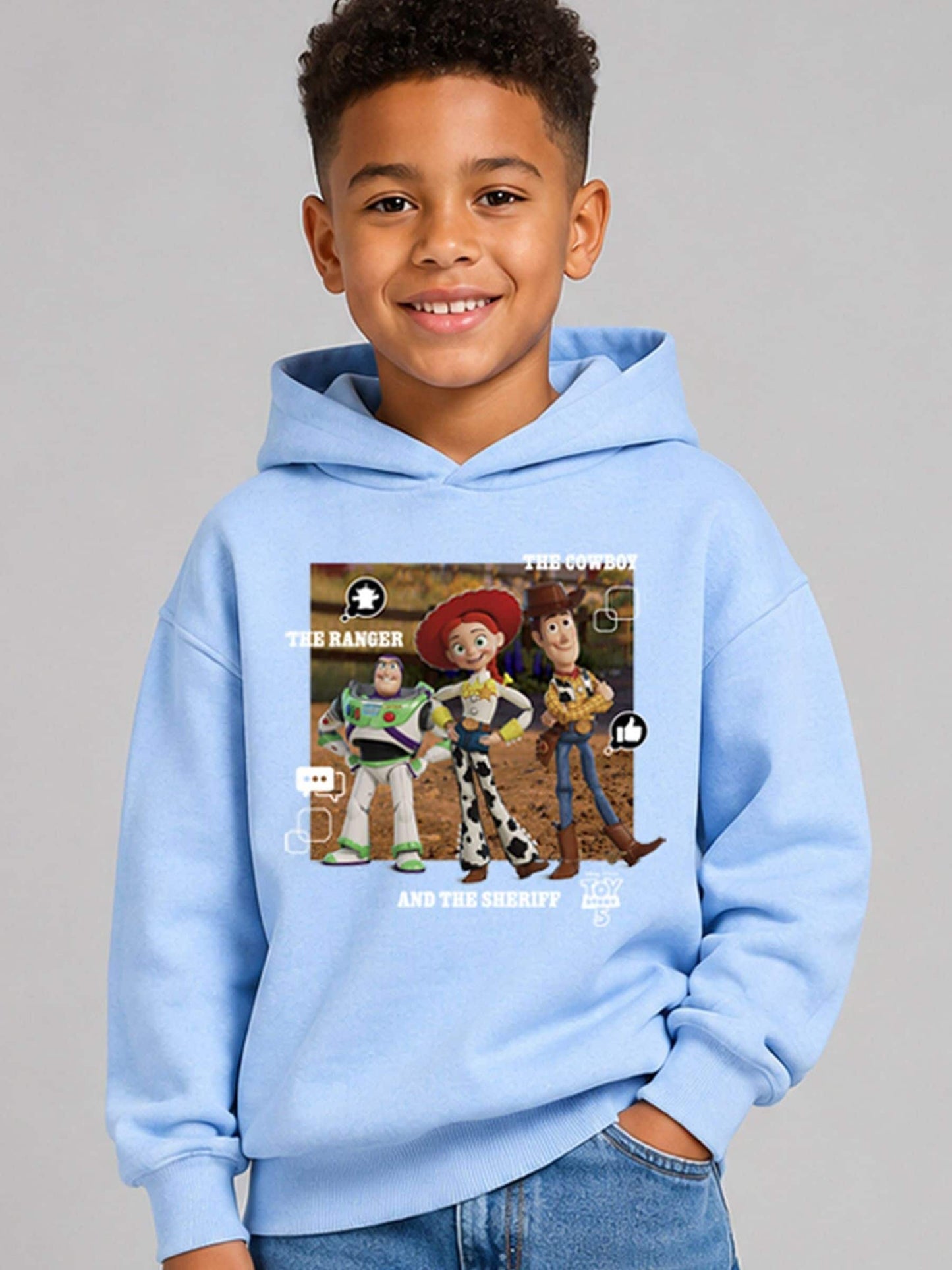 Dsiney Kidz - Brand Threads Blue Disney Toy Story 5 Hoodie image 1