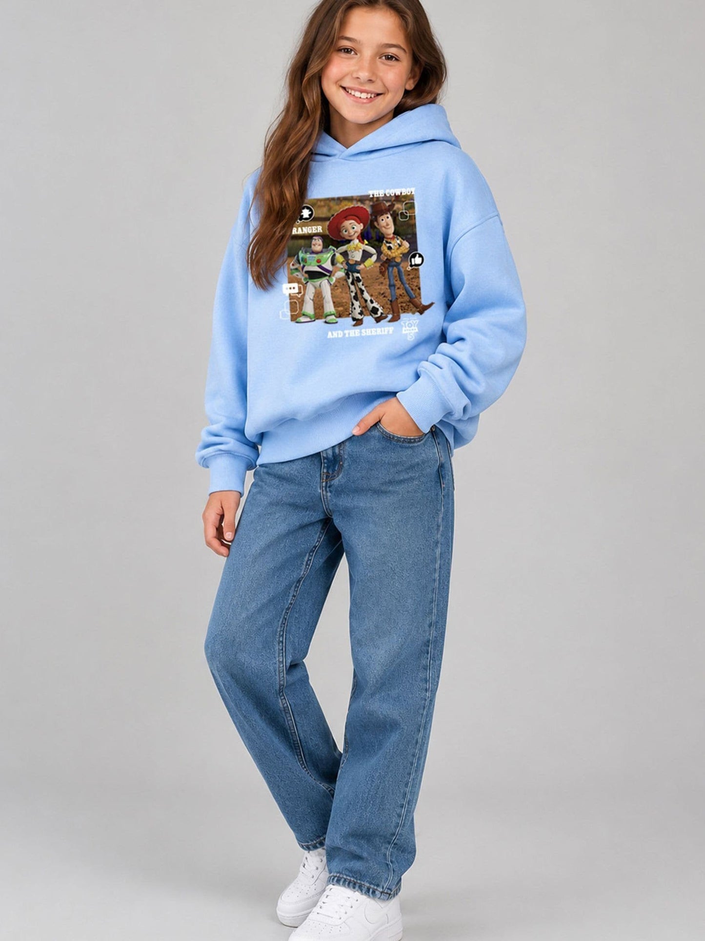 Dsiney Kidz - Brand Threads Blue Disney Toy Story 5 Hoodie image 2