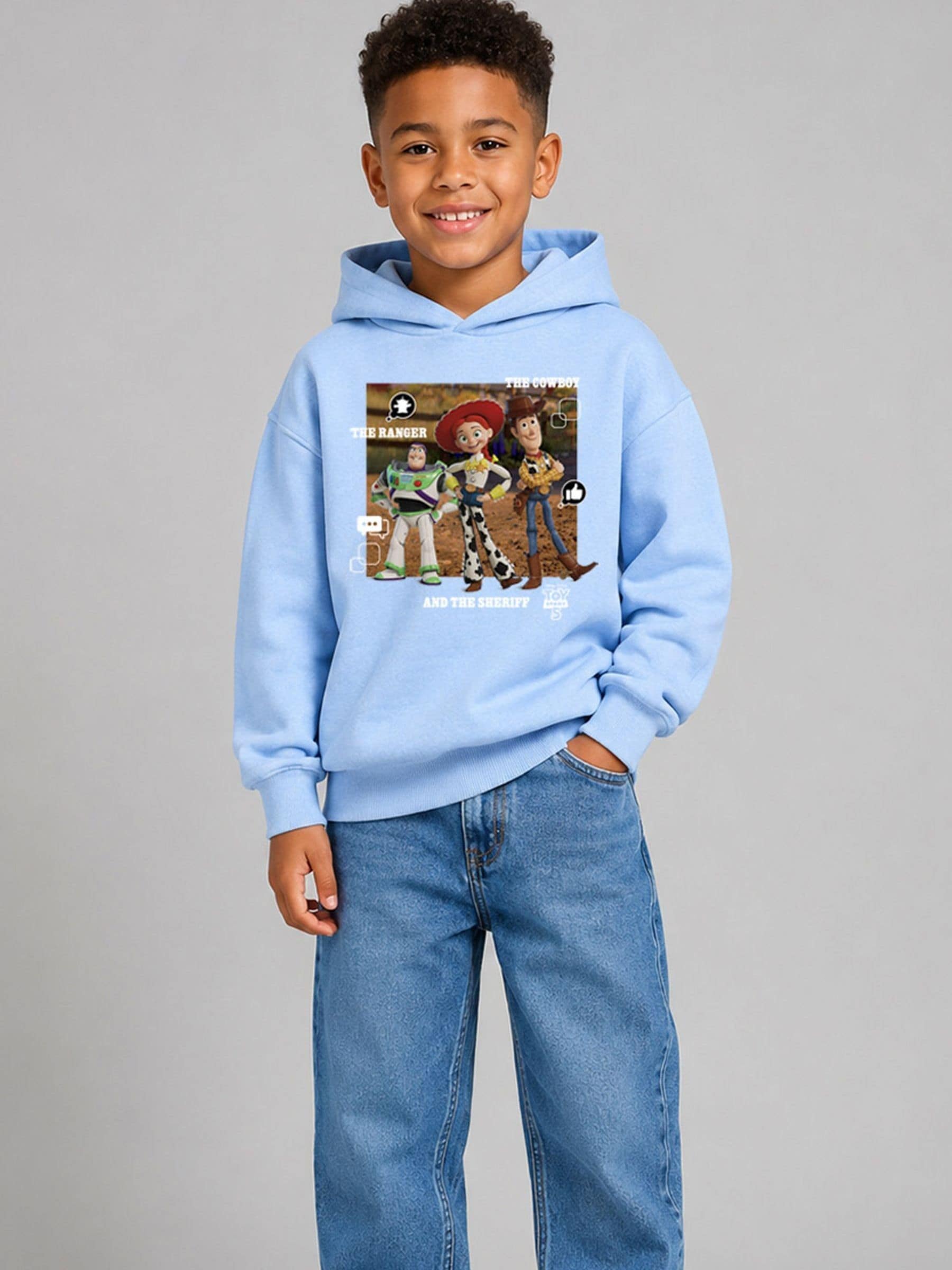 Dsiney Kidz - Brand Threads Blue Disney Toy Story 5 Hoodie image 3