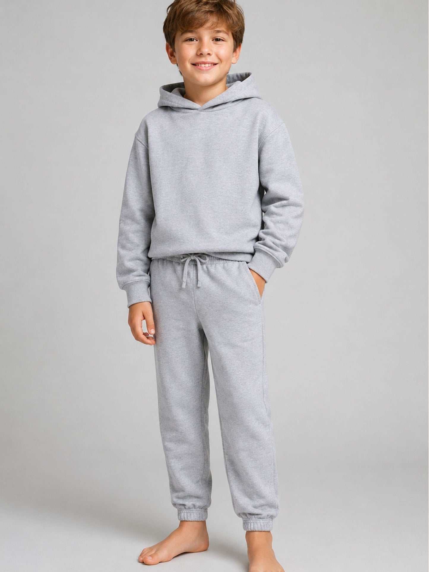 Dsiney Kidz - Brand Threads Grey Essentials Hoodie Tracksuit image 2