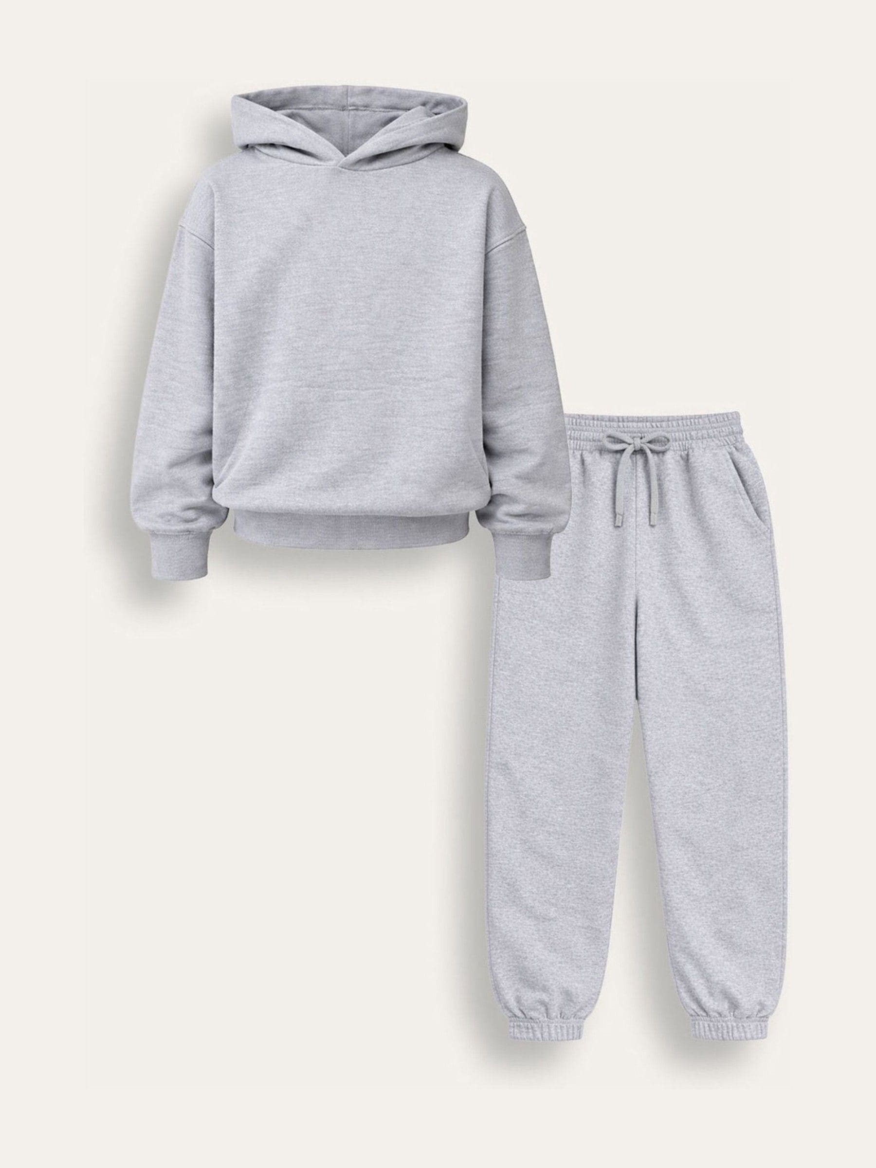 Dsiney Kidz - Brand Threads Grey Essentials Hoodie Tracksuit image 3