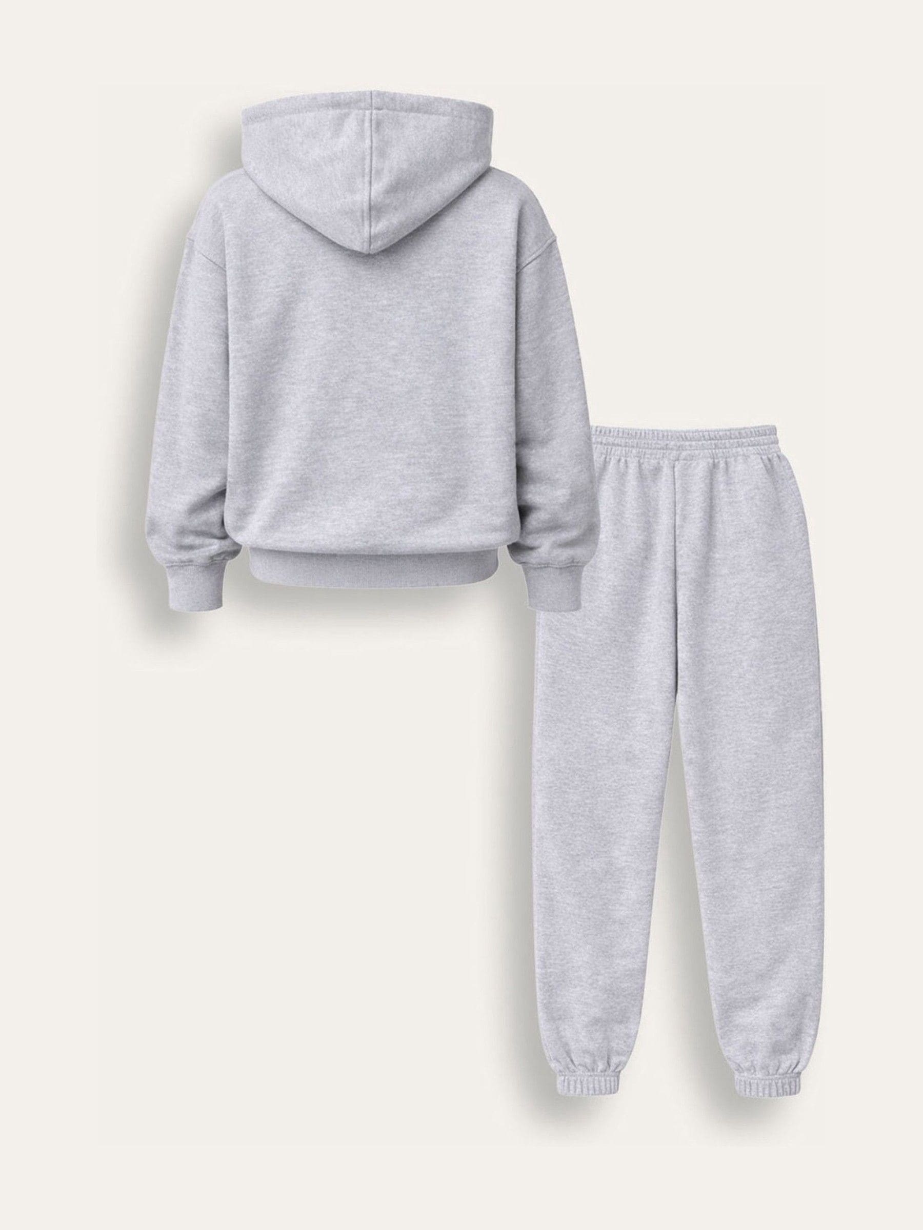 Dsiney Kidz - Brand Threads Grey Essentials Hoodie Tracksuit image 4