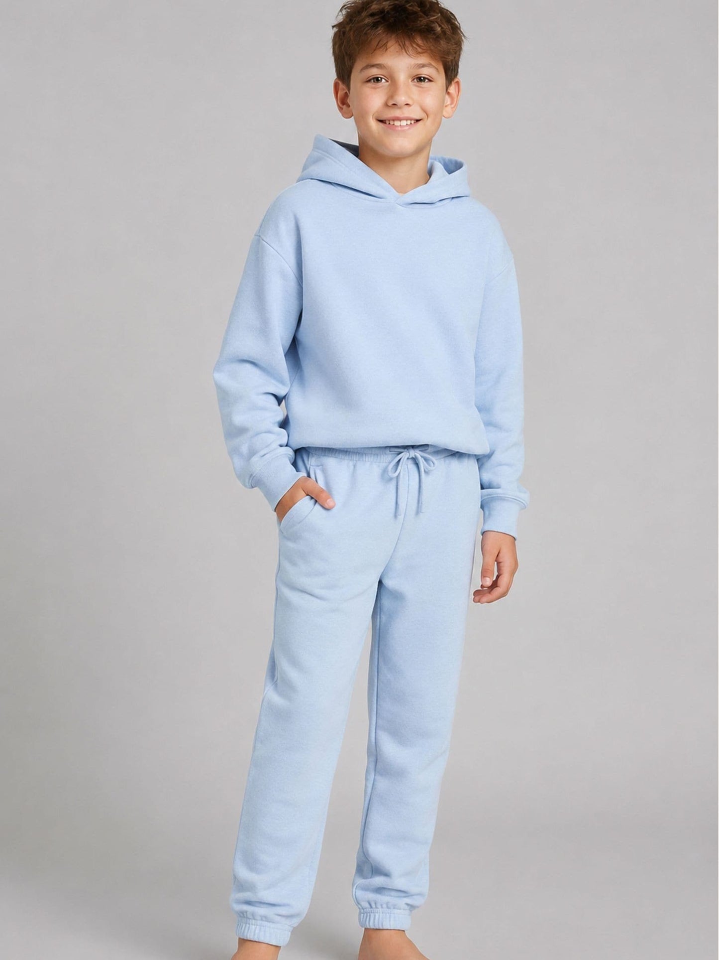 Dsiney Kidz - Brand Threads Blue Essentials Hoodie Tracksuit image 4