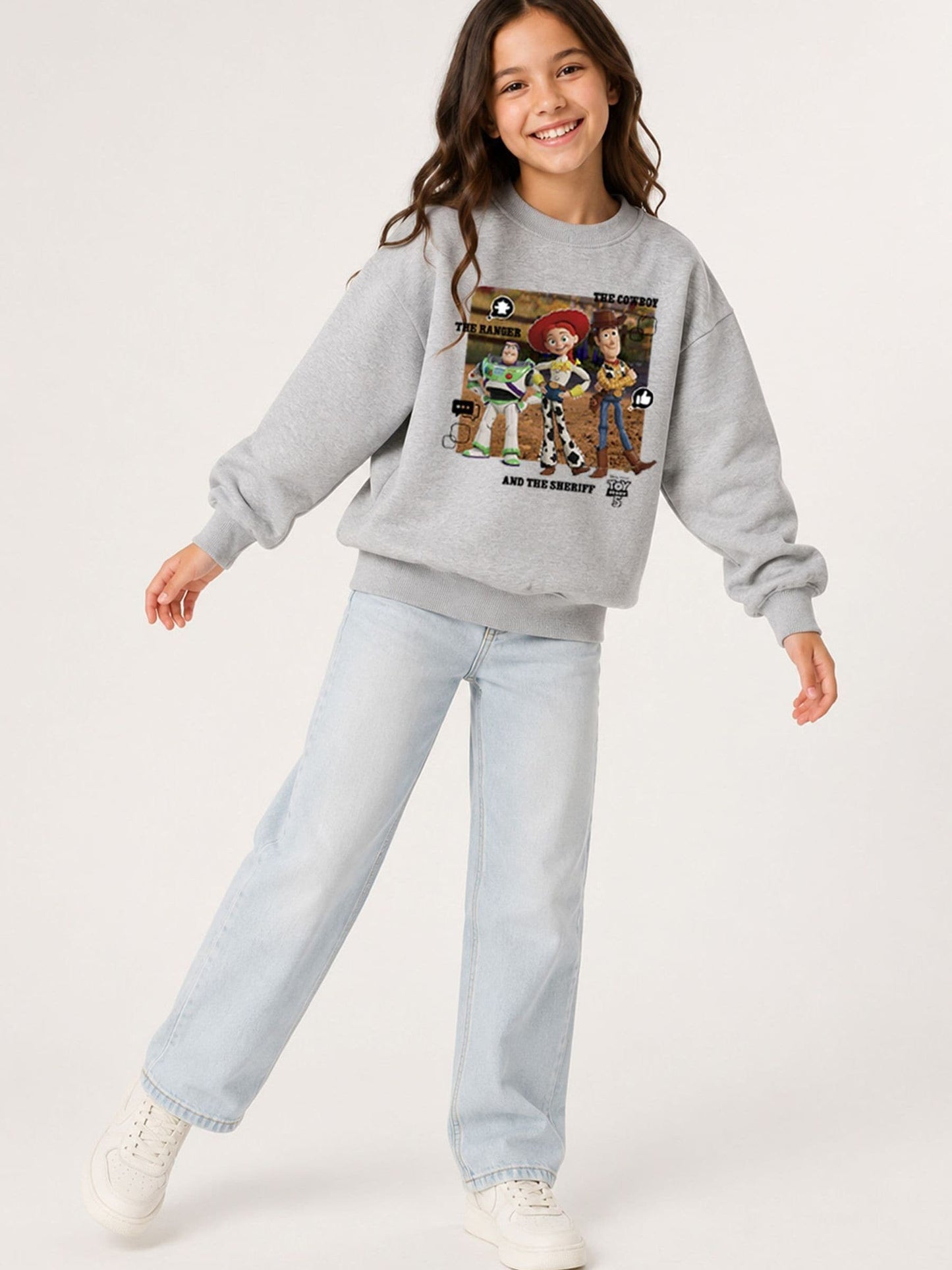 Dsiney Kidz - Brand Threads Grey Disney Toy Story 5 Sweatshirt image 1