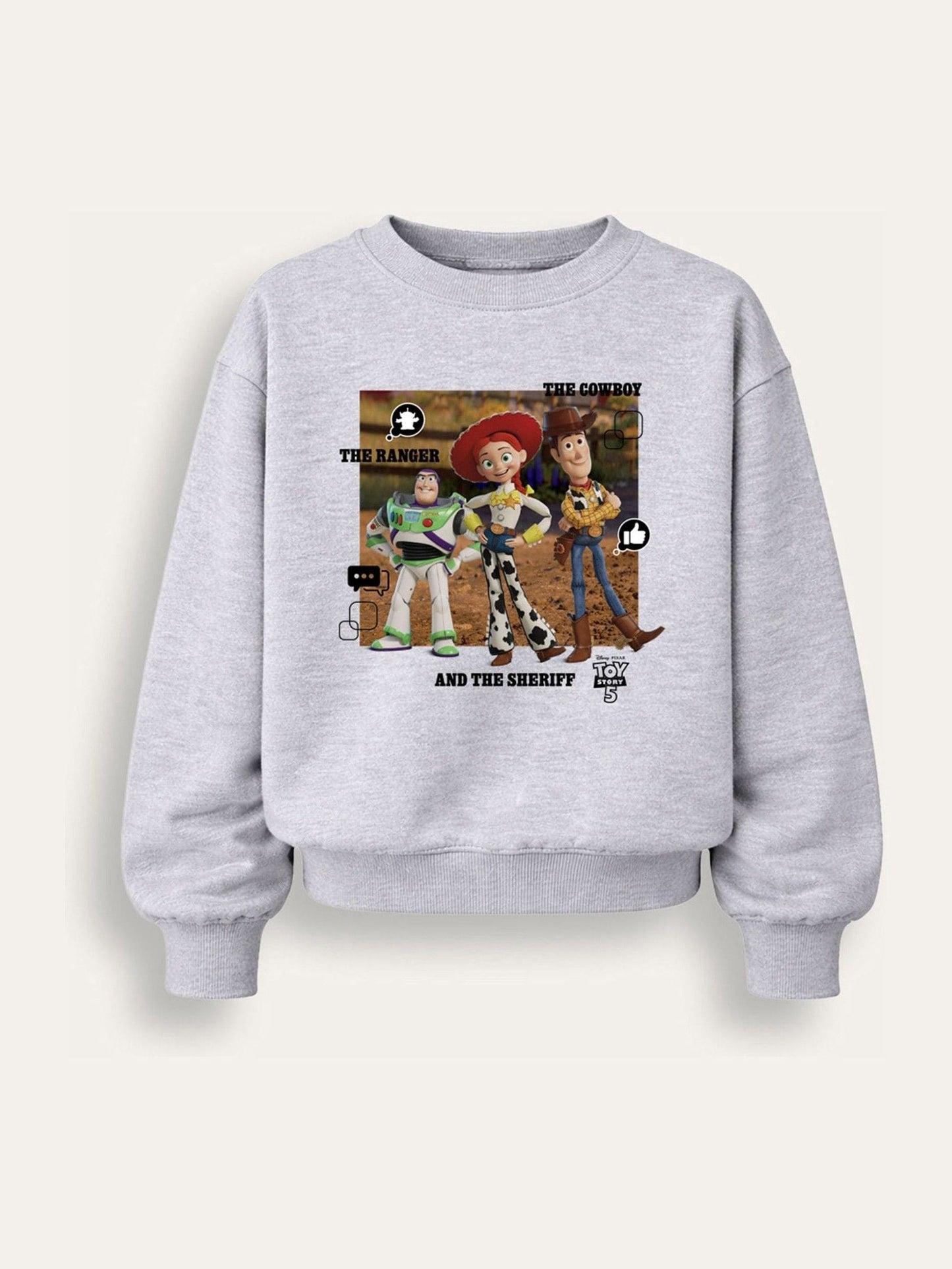 Dsiney Kidz - Brand Threads Grey Disney Toy Story 5 Sweatshirt image 2