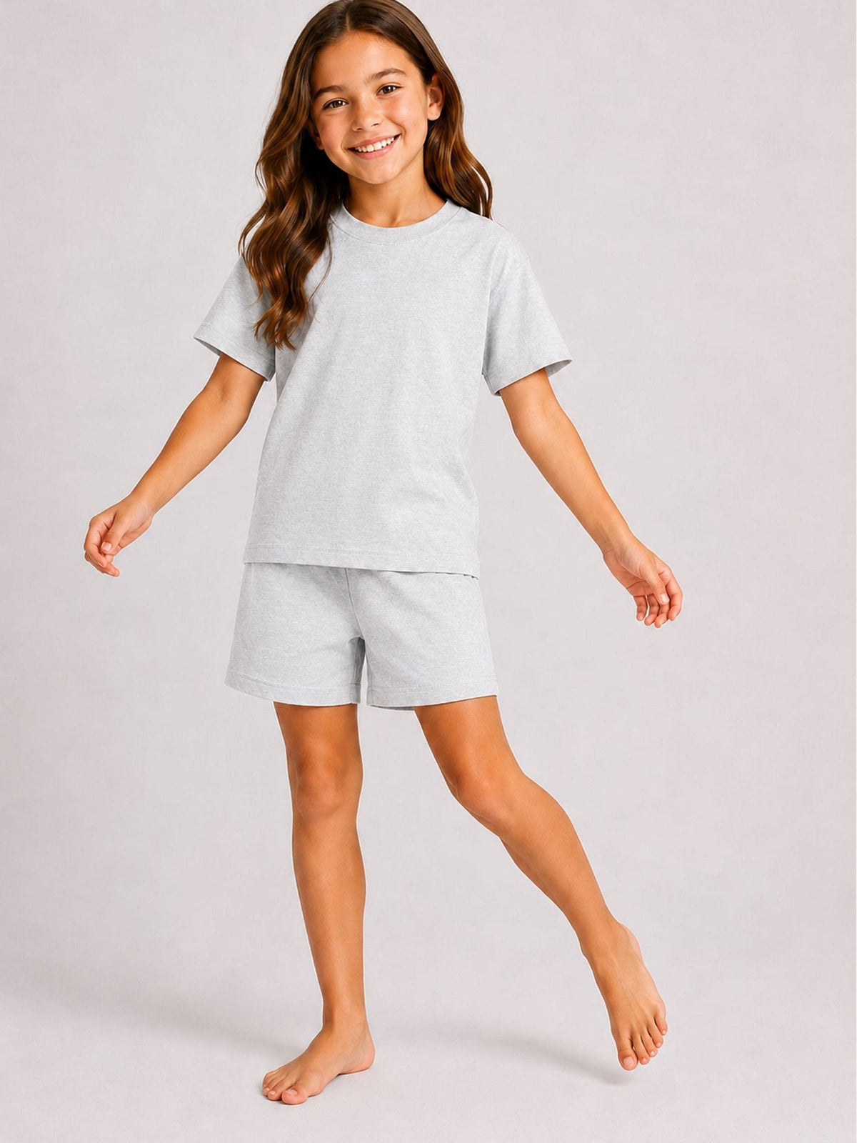 Brand Threads Grey Essentials Short Pyjamas Set - image 1