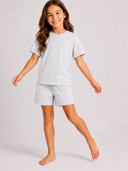 Brand Threads Grey Essentials Short Pyjamas Set - image 1