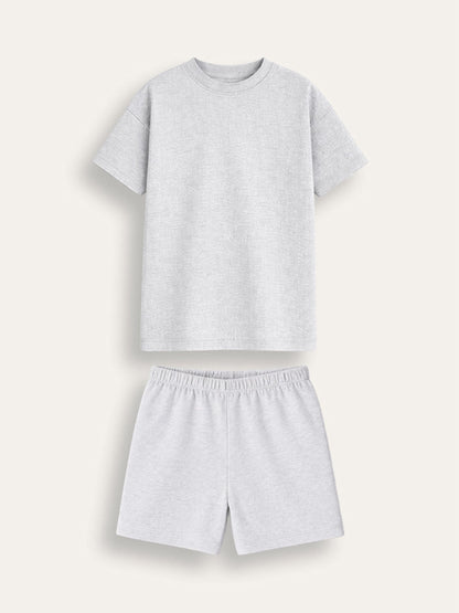 Brand Threads Grey Essentials Short Pyjamas Set - image 3