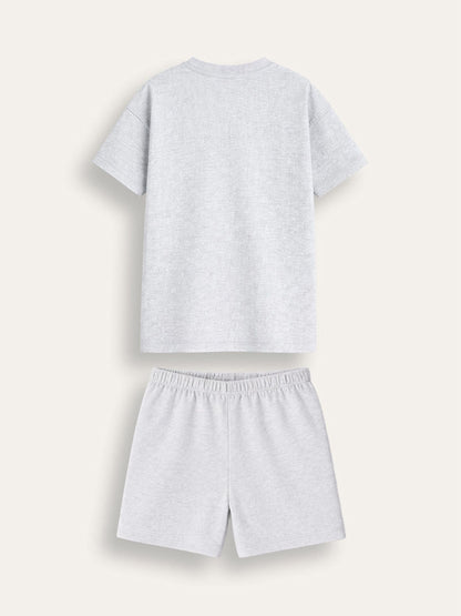 Brand Threads Grey Essentials Short Pyjamas Set - image 4