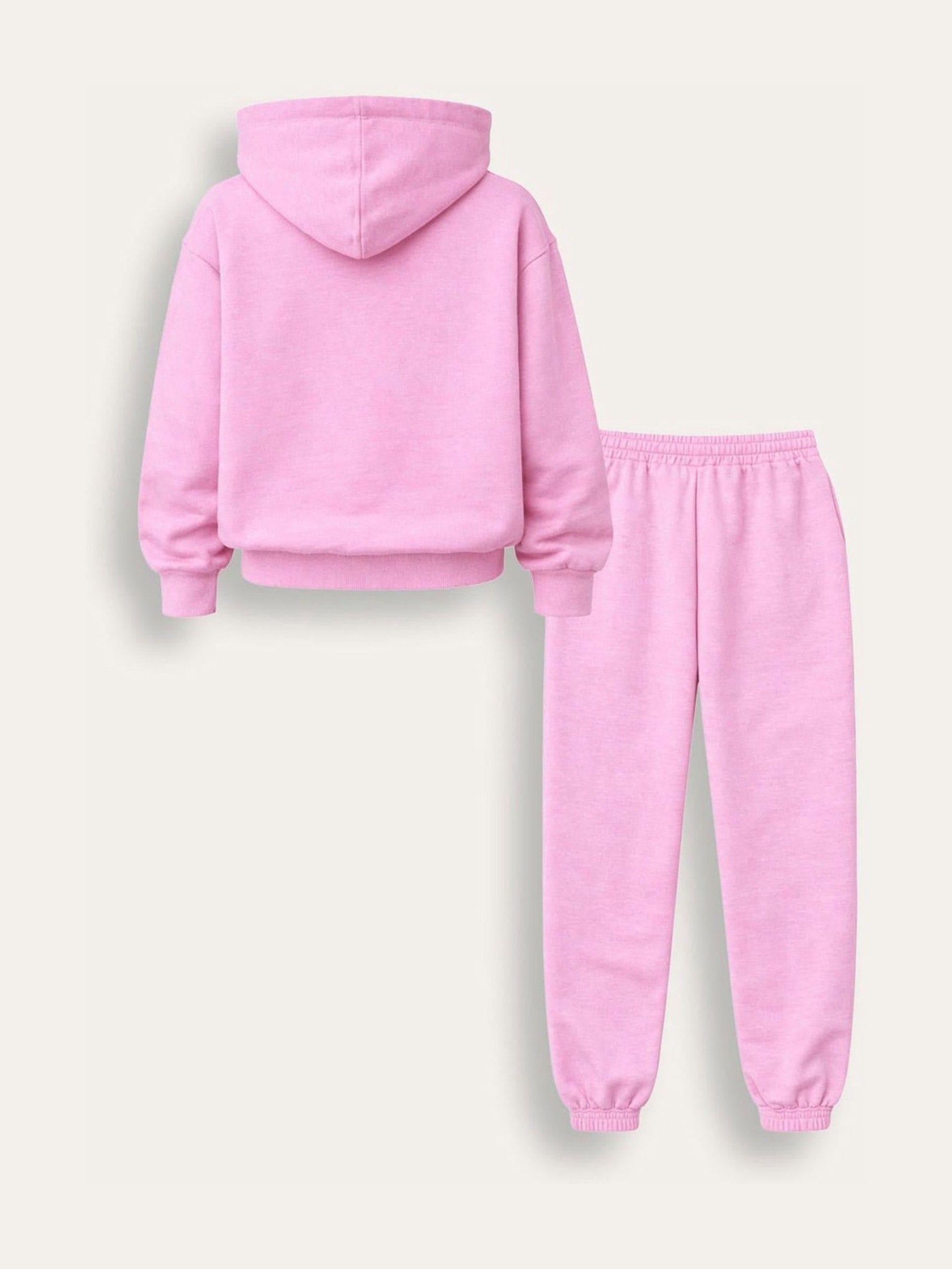 Dsiney Kidz - Brand Threads Pink Essentials Hoodie Tracksuit image 2