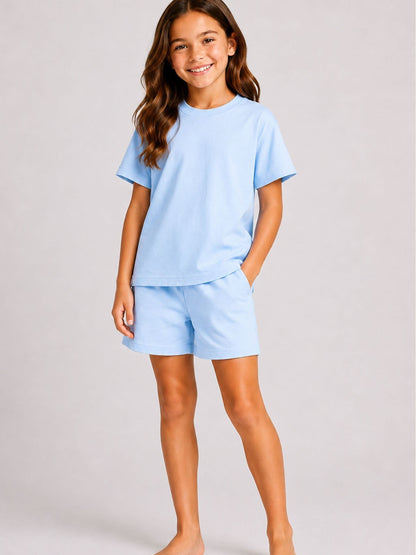 Brand Threads Blue Essentials Short Pyjamas Set - image 1
