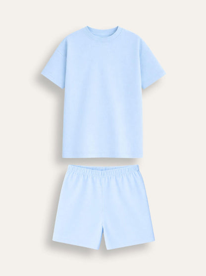 Brand Threads Blue Essentials Short Pyjamas Set - image 3